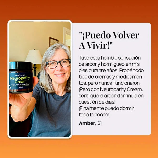 Neuropathy Cream - Alivio natural que le permite volver a sentirse como antes