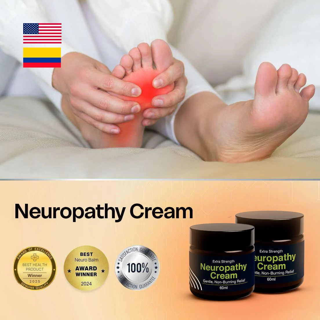 Neuropathy Cream - Alivio natural que le permite volver a sentirse como antes